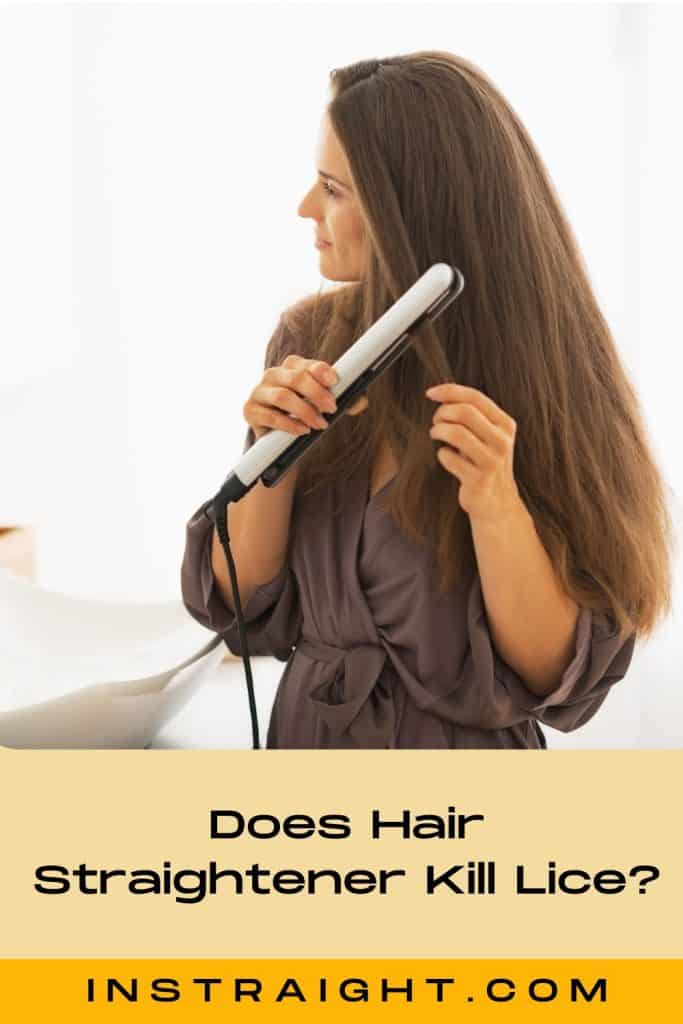 women killing lice using a hair straightener but does hair straightener kill lice